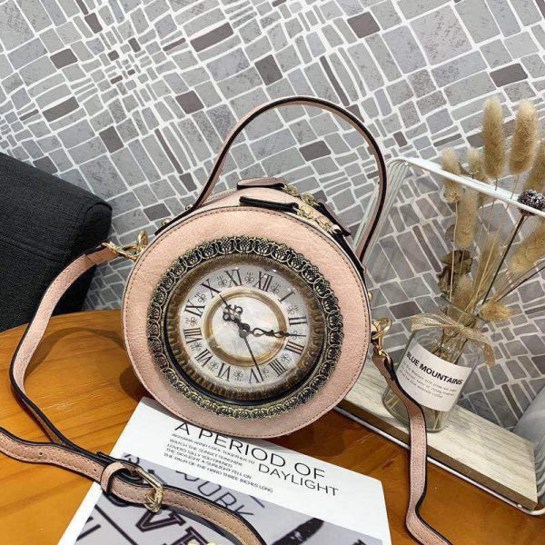 Vintage Time Creative Clock Crossbody Bag Fashion