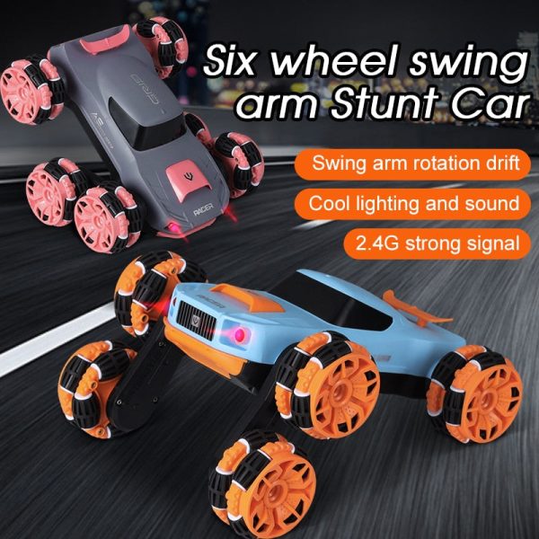 Six-Wheel Electric RC Stunt Toy Car For Discount - Image 3