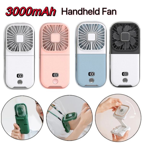 Portable Rechargeable Magic Phone Holder Cooling Fan Online now - Image 3