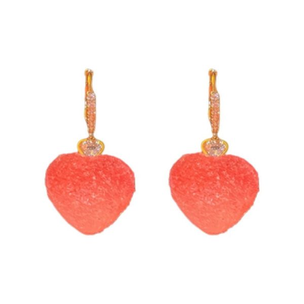 Cherry Lover Zircon Korean Style Earrings Online Hot Sale - Image 5