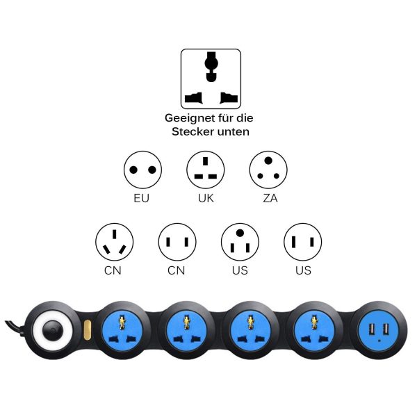 Foldable Multiple Power Extension Cable Outlets Cheap - Image 5