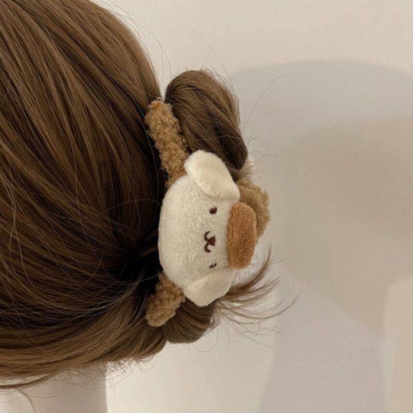 Cartoon Cloud Plush Hair Claw Clips Supply - Image 2