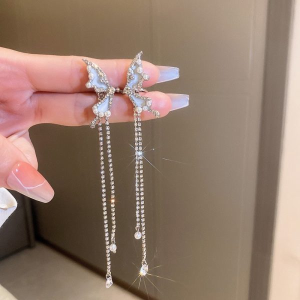 Kiss of the Butterfly Zircon Earrings Fashion