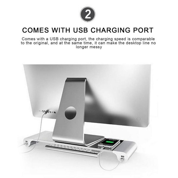 Universal USB Phone Charging Monitor Riser Stand For Cheap - Image 4