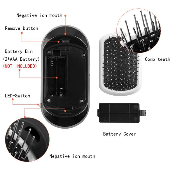 Negative Ion Massage Electric Hair Brush on Sale - Image 4