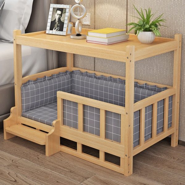 Furry Friend Detachable Pet Wooden Table Bed For Cheap