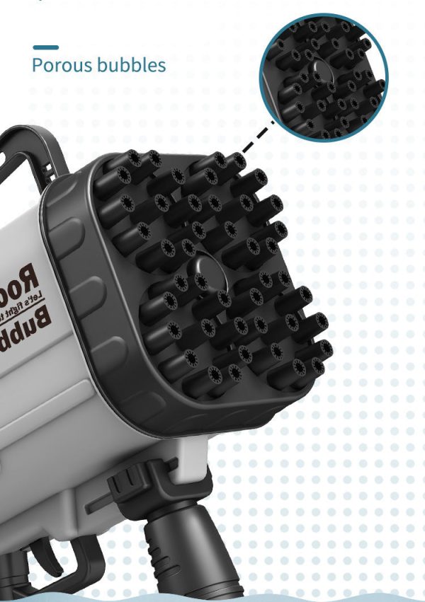 Automatic Flashing Rocket Launcher Bubble Gun Cheap - Image 3