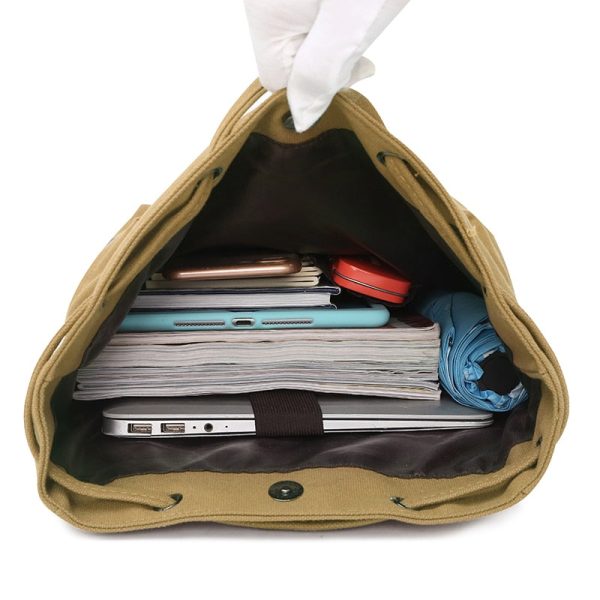 Large Capacity Canvas Explorer Travel Backpack For Sale - Image 3
