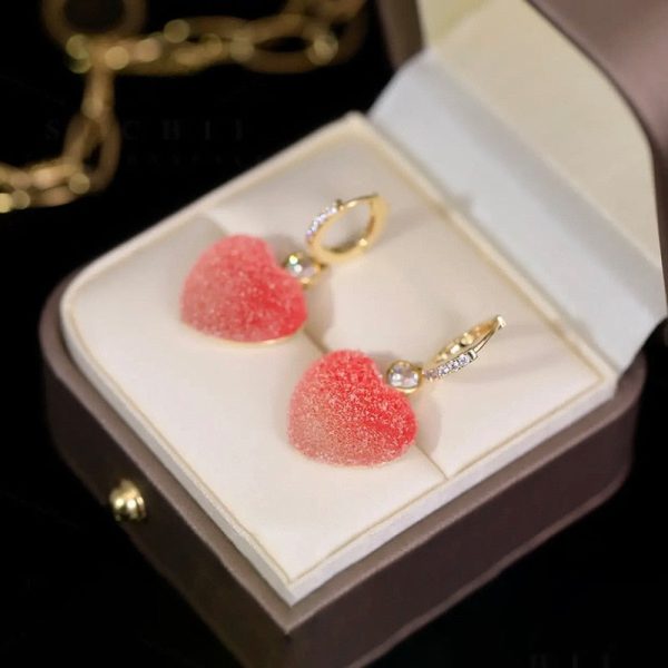 Cherry Lover Zircon Korean Style Earrings Online Hot Sale - Image 2