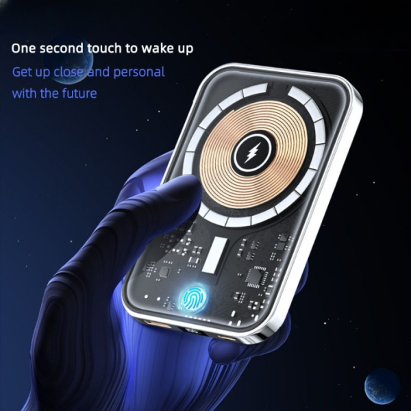 Transparent Magnetic Mini Wireless Power Bank Fashion - Image 5