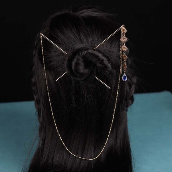 Ancient Style Vintage Double Hair Sticks Fashion - Image 3