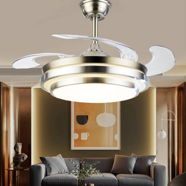 Modern Remote Controlled LED Ceiling Fan Lamp For Discount