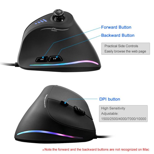 Programmable Ergonomic RGB Game Master Mouse Cheap - Image 4