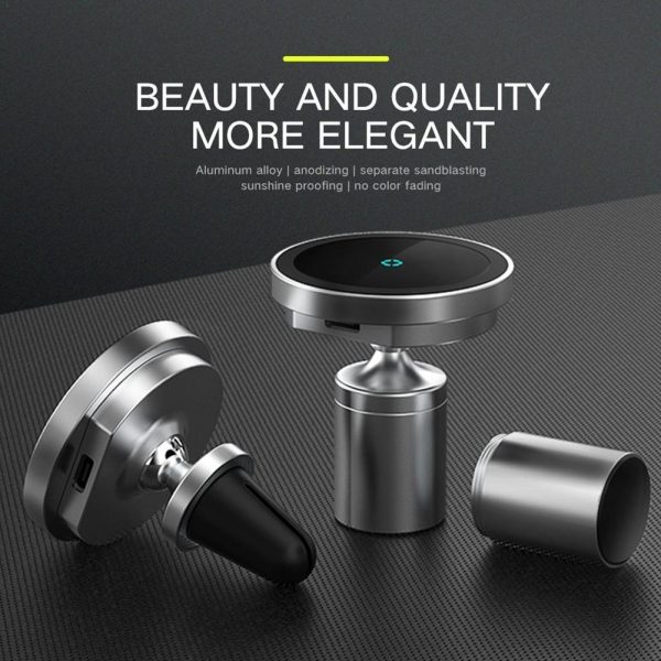 Rotating Car Wireless Charger Magnetic Phone Holder Sale - Image 2