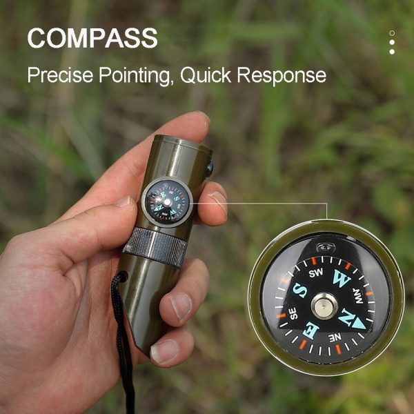 7in1 Portable Survival Outdoor Camping Tool For Discount - Image 3