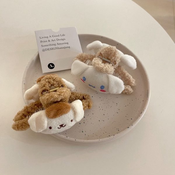 Cartoon Cloud Plush Hair Claw Clips Supply - Image 4