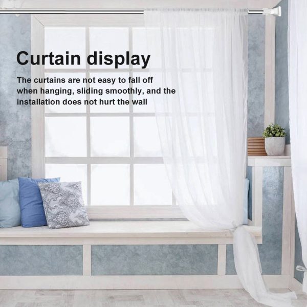 Space Saver Adjustable Telescopic Clothes Hanger Rod Discount - Image 3