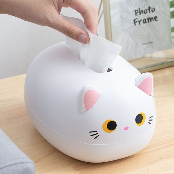 Cat Shaped Desktop Tissue Box Online Hot Sale