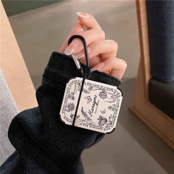 Artistic Flower Leather Airpods Case on Sale - Image 2