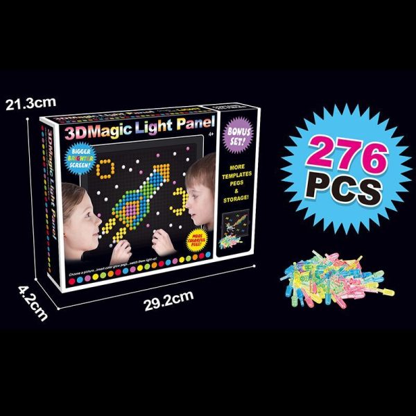 Creative LED 3D Pixel Puzzle Toy Set For Discount - Image 2