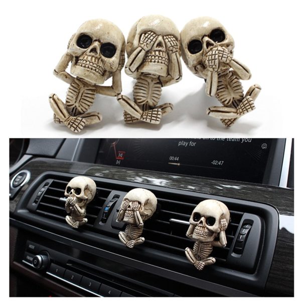 Creative Flower Skull Car Air Freshener Fashion - Image 3