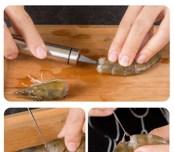 Shrimp Cleaner Stainless Steel Cutter Online now - Image 3