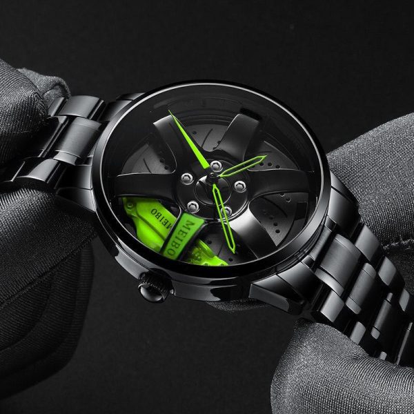 Waterproof Car Wheel Rim Wrist Men Watch on Sale - Image 5