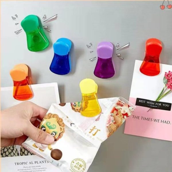 Fridge Magnetic Food Sealing Note Clips Fashion