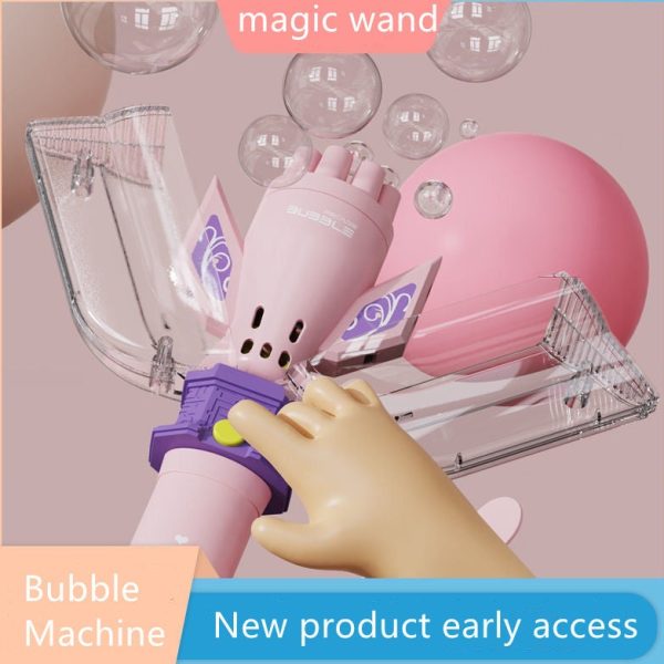 Automatic Dynamic Lighting Bubble Blower Toy Supply - Image 2