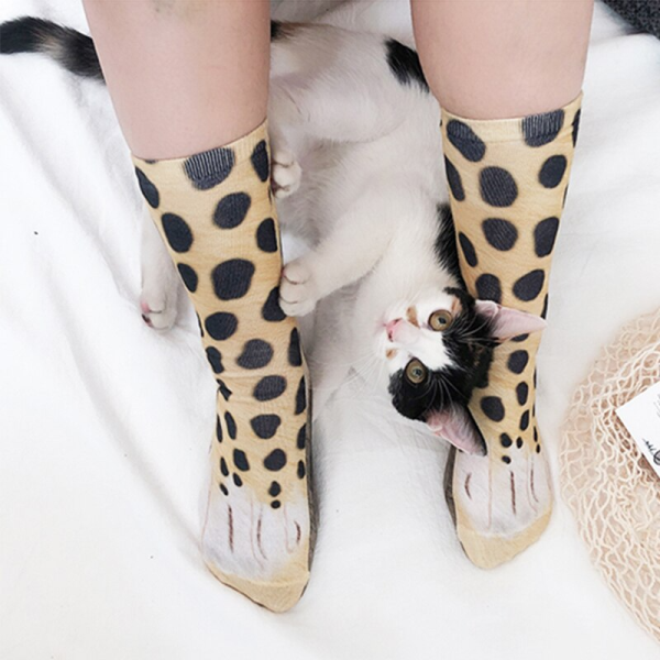 Cat Paw 3D Printed Unisex Socks Online Sale - Image 5