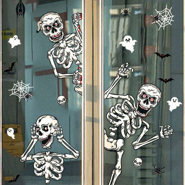 Bloody Handprint Stickers Halloween Decor Online Sale - Image 4