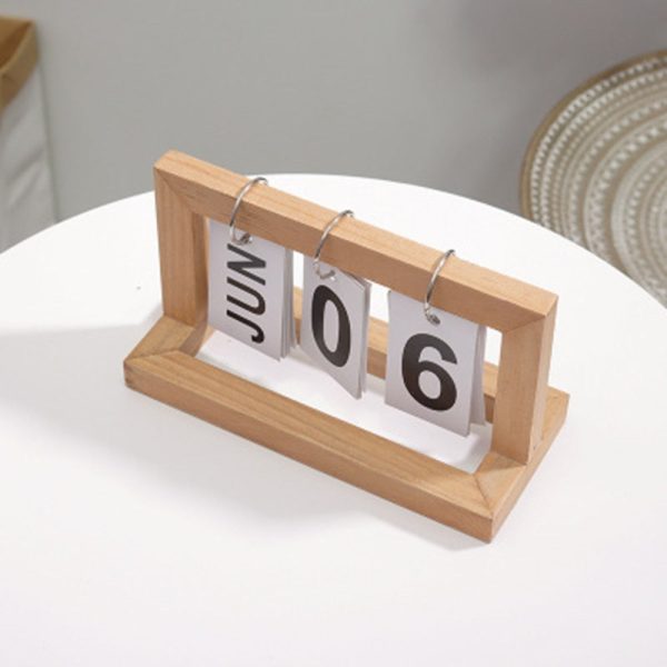 Wooden Flip Desktop Daily Calendar Discount - Image 4