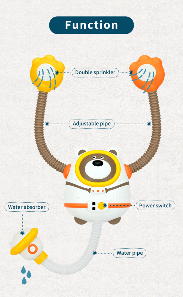 Kids Bathtub Water Sprinkler Toy Supply - Image 3