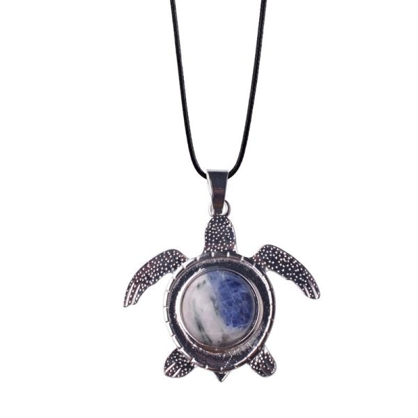 Sea Turtle Natural Stone Necklace Hot on Sale - Image 3