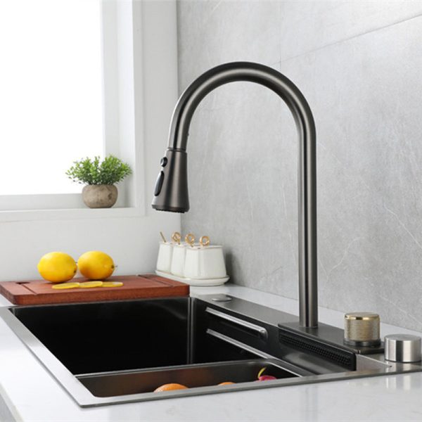 Elegant Stainless Steel Waterfall Kitchen Sink Sale - Image 2
