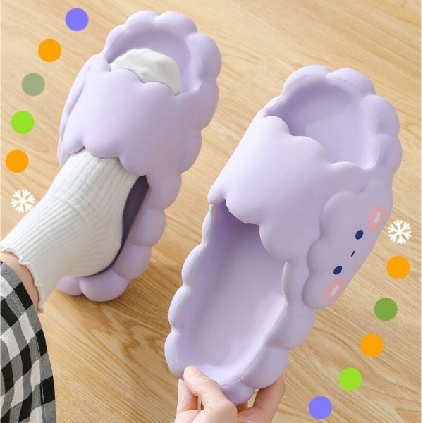 Cute Thick Foam Cloud Slippers Sale - Image 3