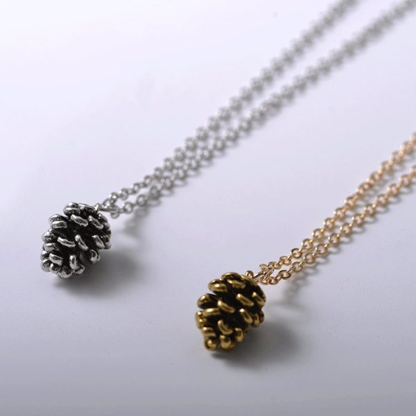 Elegant Pinecone Vintage Necklace Online now - Image 3