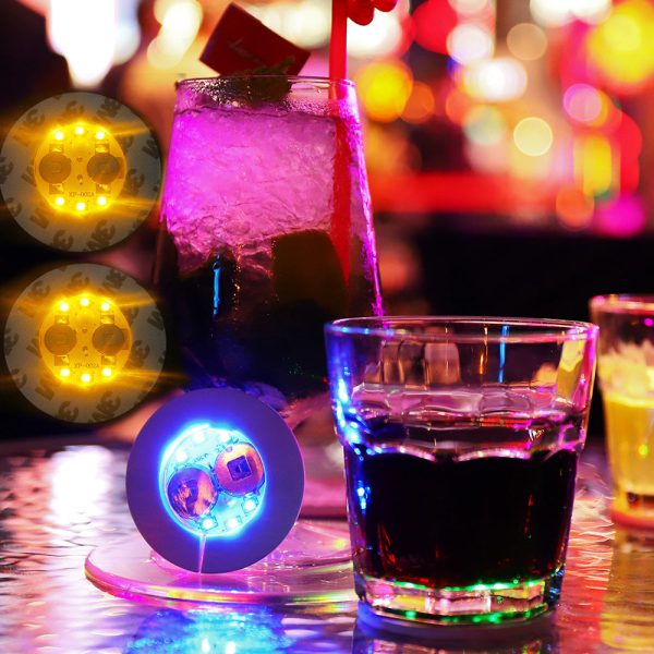 Bottle Light Up Sticky Party Coasters For Sale - Image 2