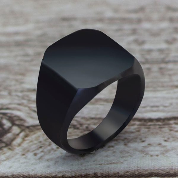 Elegant Minimal Matte Square Ring Cheap