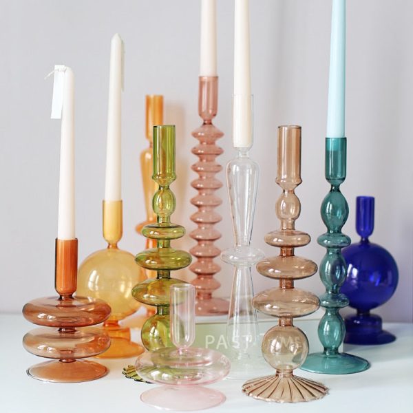 Nordic Stylish Bubble Glass Candle Holder Online now - Image 3