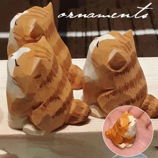 Handmade Wooden Cute Pet Figurines Cheap - Image 3
