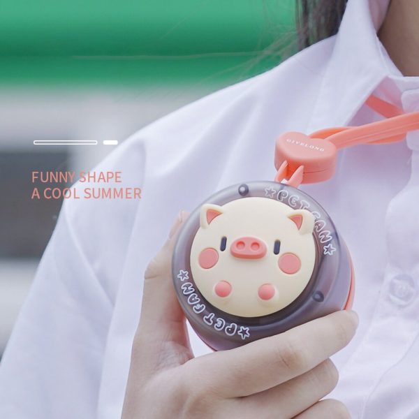 Cartoon Animal Mini Kids Neck Fan Supply - Image 4