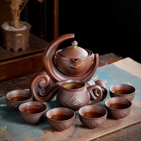 Unique Ancient Chinese Porcelain Teapot Set For Sale - Image 4