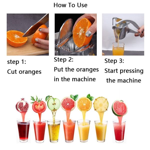 Extra Large Stainless Steel Manual Juicer Online now - Image 4