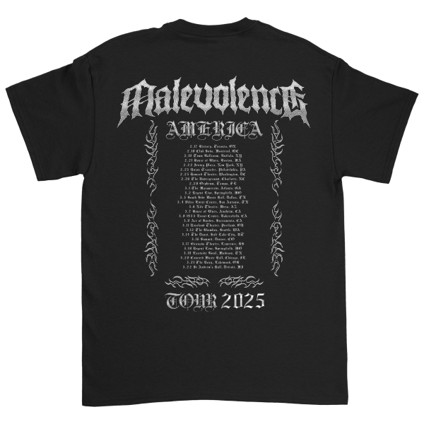 Malevolence - Tour Tee Hot on Sale - Image 3